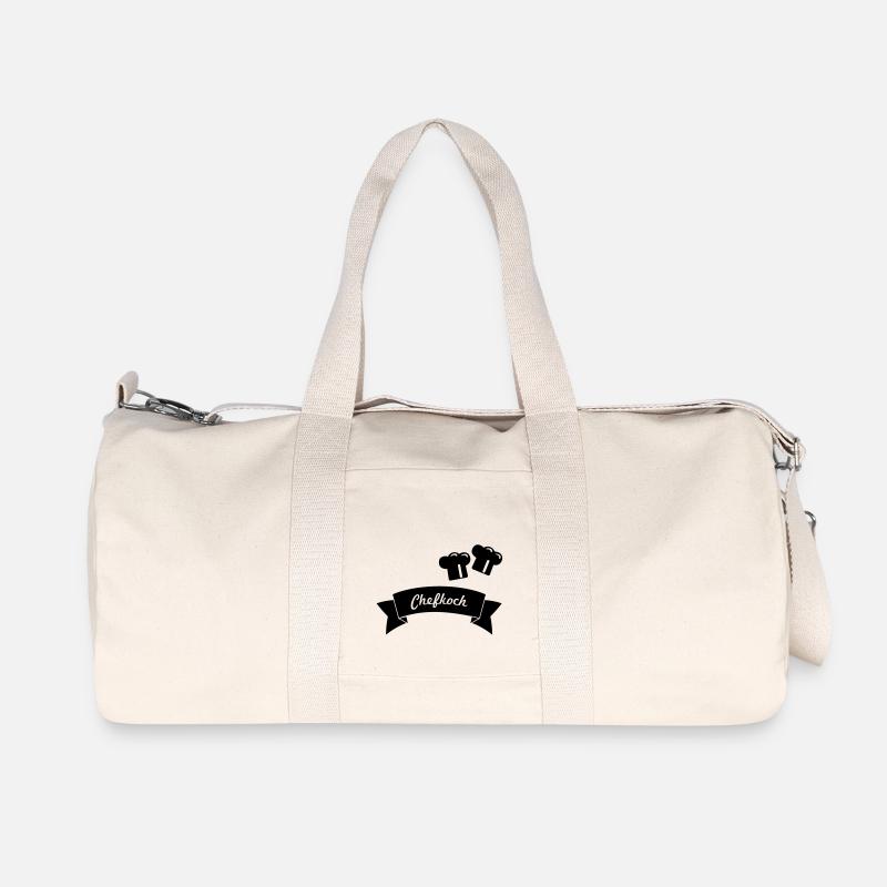 Chefkoch - Recycelte Canvas-Sporttasche von Stanley/Stella - Naturweiß