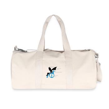 senior superhero (3c) - Recycled Canvas Sports Bag by Stanley/Stella - natural - Front