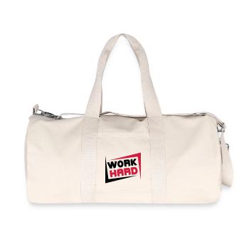 Work Hard - Recycled Canvas Sports Bag by Stanley/Stella - natural - Front
