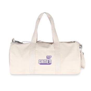 Gamer - Sac de sport en toile recyclée Stanley/Stella - blanc naturel - Devant