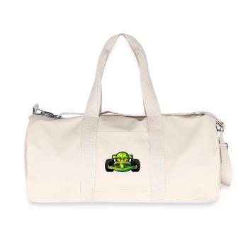 Smiley Car - Sac de sport en toile recyclée Stanley/Stella - blanc naturel - Devant