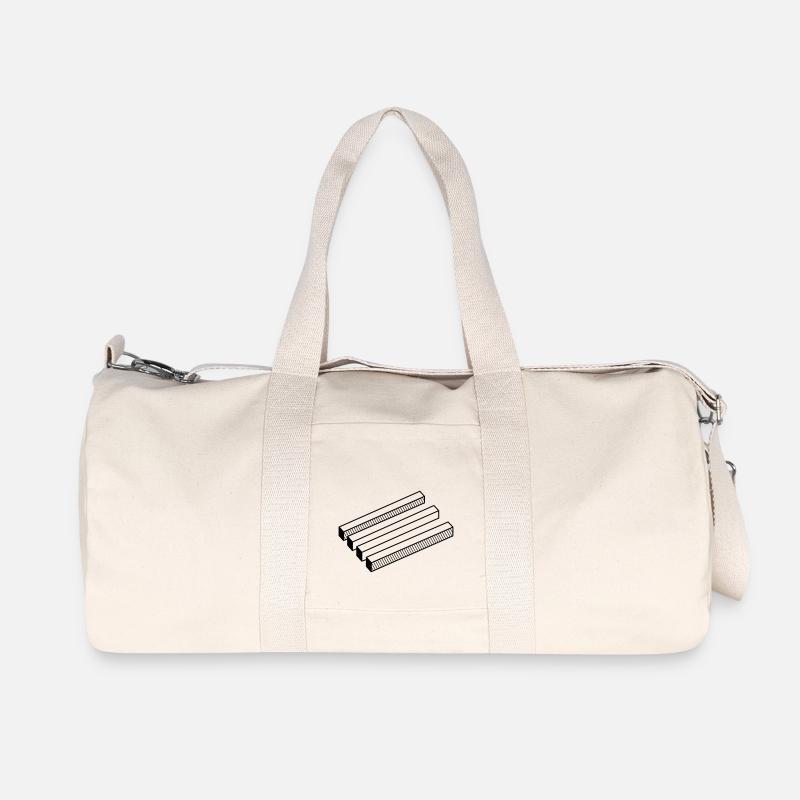 optische Täuschung - Recycelte Canvas-Sporttasche von Stanley/Stella - Naturweiß