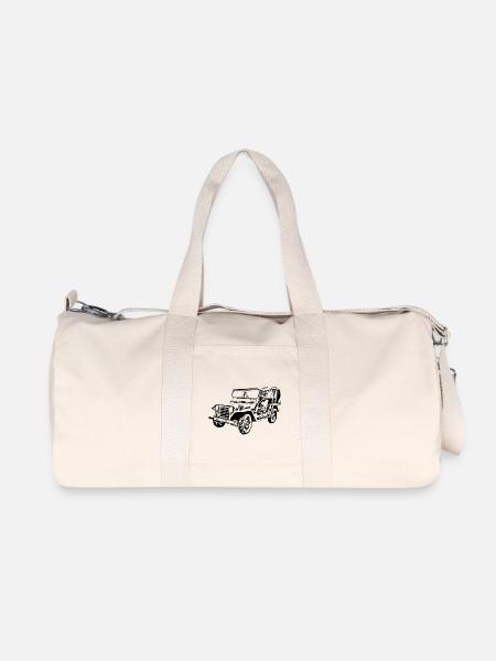 Auto - Recycelte Canvas-Sporttasche von Stanley/Stella - Naturweiß