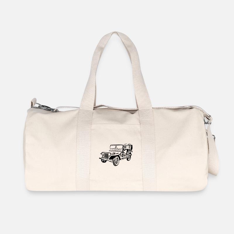 Auto - Recycelte Canvas-Sporttasche von Stanley/Stella - Naturweiß