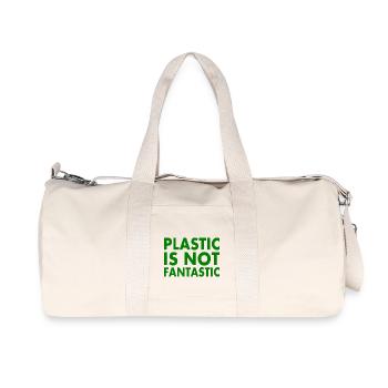 Plastic is not fantastic - Sac de sport en toile recyclée Stanley/Stella - blanc naturel - Devant