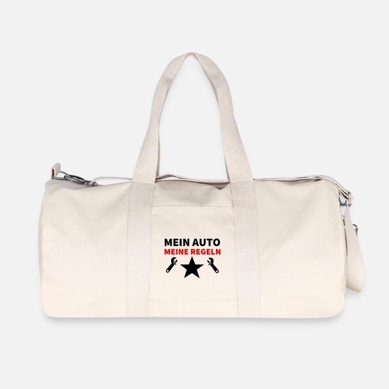 Auto - Recycelte Canvas-Sporttasche von Stanley/Stella - Naturweiß
