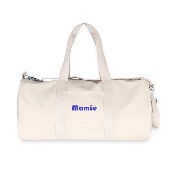 MAMIE. FÊTE DES MÈRES. BONNE FÊTE MAMIE. JE T'AIME - Sac de sport en toile recyclée Stanley/Stella - blanc naturel - Devant