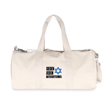 Gegen jeden antisemitismus - Recycelte Canvas-Sporttasche von Stanley/Stella - Naturweiß - Vorne