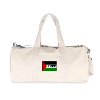 Free palestine - Sac de sport en toile recyclée Stanley/Stella - blanc naturel - Devant