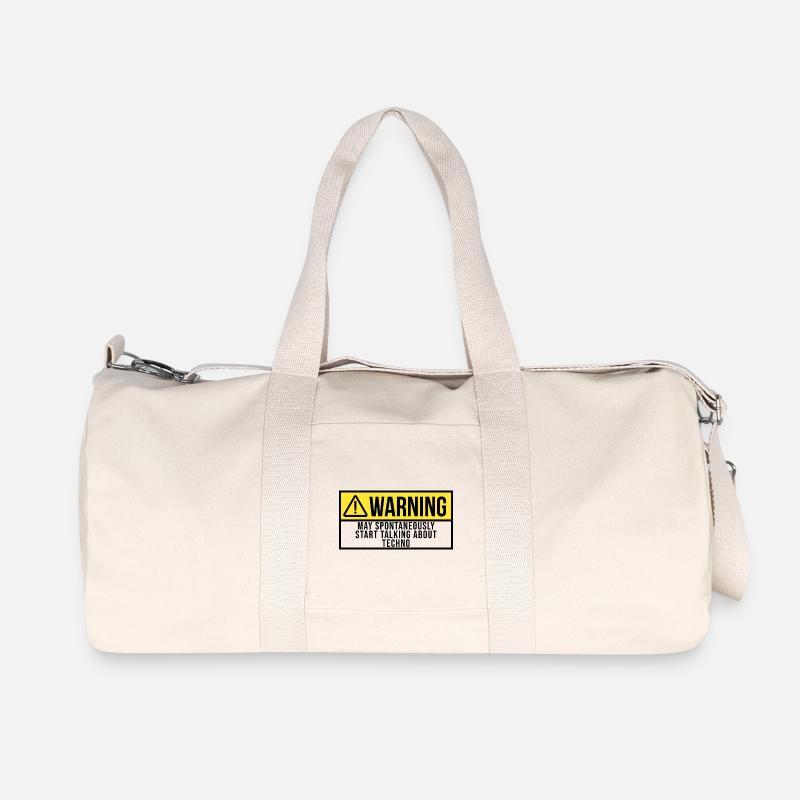 Techno - Recycelte Canvas-Sporttasche von Stanley/Stella - Naturweiß