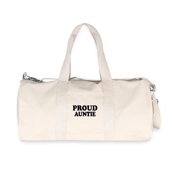 Proud auntie - Recycled Canvas Sports Bag by Stanley/Stella - natural - Front