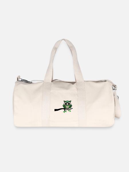 hibou hibou hibou hibou hibou de nuit - Sac de sport en toile recyclée Stanley/Stella - blanc naturel