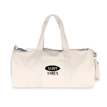 Surfing Surfboard Surfer Water Sports - Recycled Canvas Sports Bag by Stanley/Stella - natural - Front