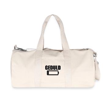 Funny Saying Picture Funny Humor Gift Idea - Recycled Canvas Sports Bag by Stanley/Stella - natural - Front