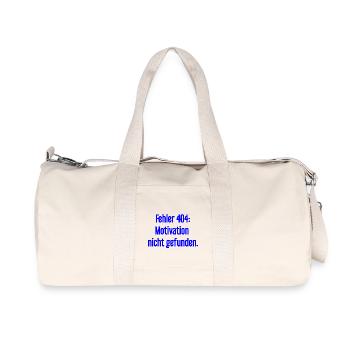 Error 404: Motivation not found - Recycled Canvas Sports Bag by Stanley/Stella - natural - Front