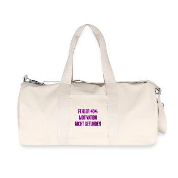 Error 404: Motivation not found - Recycled Canvas Sports Bag by Stanley/Stella - natural - Front