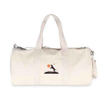 LES CHIENS, DE VRAIS AMIS - Sac de sport en toile recyclée Stanley/Stella - blanc naturel - Devant