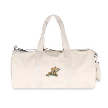 Iguana // Illustration - Recycled Canvas Sports Bag by Stanley/Stella - natural - Front