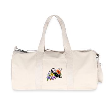 Katze - Recycelte Canvas-Sporttasche von Stanley/Stella - Naturweiß - Vorne