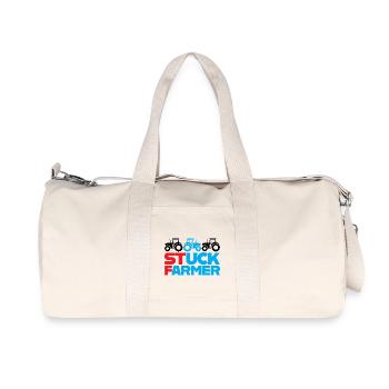 Stuck Farmer! - Recycled Canvas Sports Bag by Stanley/Stella - natural - Front
