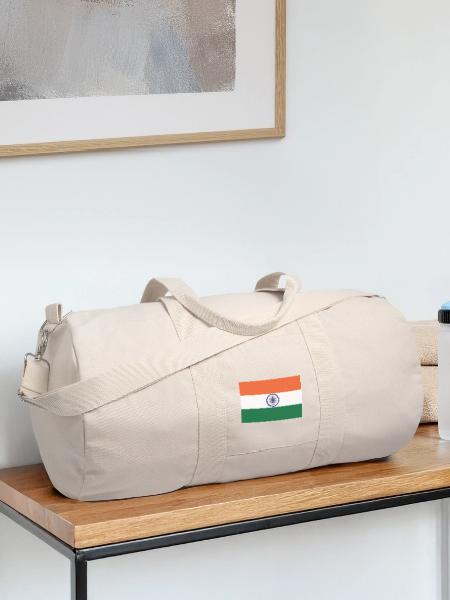 India - Recycled Canvas Sports Bag by Stanley/Stella - natural - Front