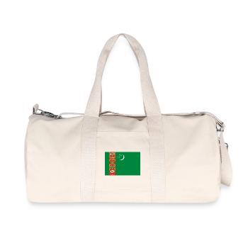 Turkmenistan - Recycled Canvas Sports Bag by Stanley/Stella - natural - Front