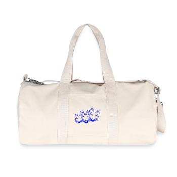 3 Mice Family Child Mom Dad Parents Row Cute - Recycled Canvas Sports Bag by Stanley/Stella - natural - Front