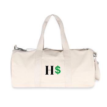 Buchstabe h Dollar - Recycelte Canvas-Sporttasche von Stanley/Stella - Naturweiß - Vorne