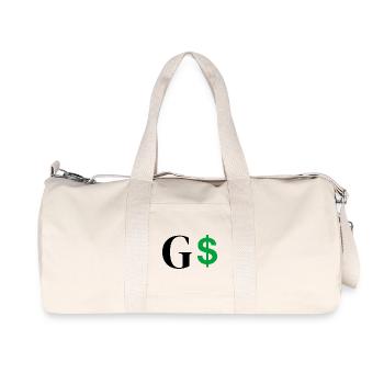 Buchstabe g Dollar - Recycelte Canvas-Sporttasche von Stanley/Stella - Naturweiß - Vorne