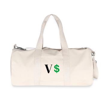 Buchstabe v Dollar - Recycelte Canvas-Sporttasche von Stanley/Stella - Naturweiß - Vorne