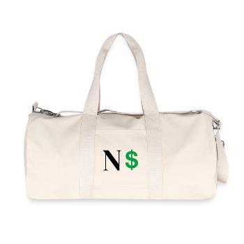 Buchstabe n Dollar - Recycelte Canvas-Sporttasche von Stanley/Stella - Naturweiß - Vorne