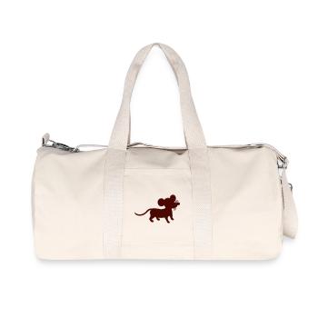 Souris souris mignon petit rat rongeur silhouette - Sac de sport en toile recyclée Stanley/Stella - blanc naturel - Devant