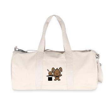 Hase Zauberer Zylinder Hut Kind 2 Baby zaubern süß - Recycelte Canvas-Sporttasche von Stanley/Stella - Naturweiß - Vorne