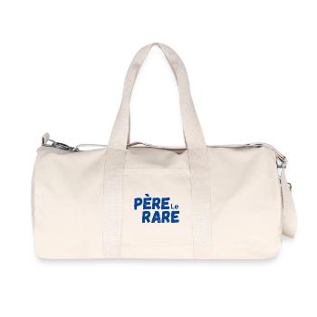 Seltene Perle Papa - Papa Geschenkidee - Recycelte Canvas-Sporttasche von Stanley/Stella - Naturweiß - Vorne