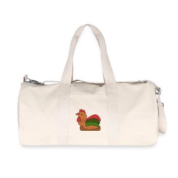 Proud rooster - Recycled Canvas Sports Bag by Stanley/Stella - natural - Front