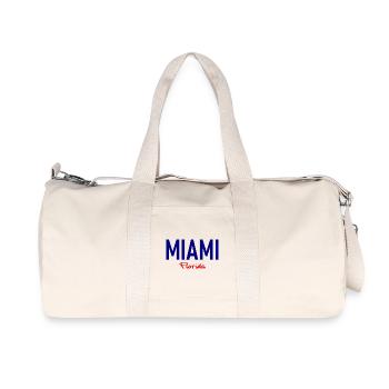 Miami - Floride - États-Unis - États-Unis d’Amérique - Sac de sport en toile recyclée Stanley/Stella - blanc naturel - Devant