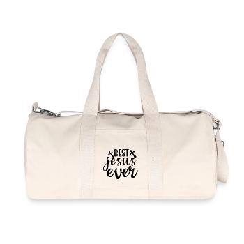 Jésus - Sac de sport en toile recyclée Stanley/Stella - blanc naturel - Devant