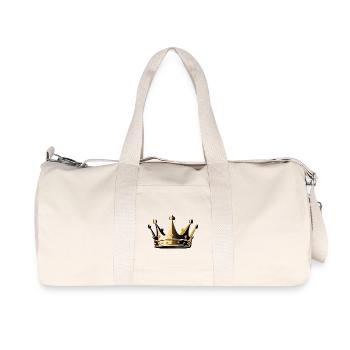 Couronne - Motifs royaux sympas - Sac de sport en toile recyclée Stanley/Stella - blanc naturel - Devant