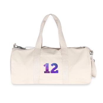 Number 12 galaxy - Recycled Canvas Sports Bag by Stanley/Stella - natural - Front