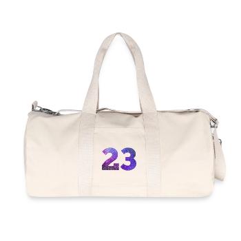 Number 23 galaxy - Recycled Canvas Sports Bag by Stanley/Stella - natural - Front