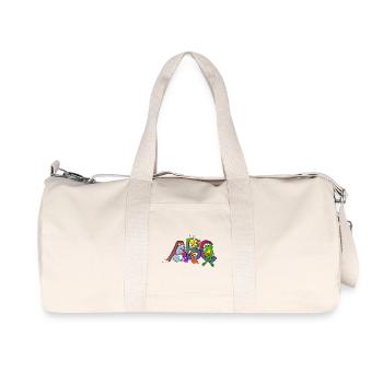 Buzz, croak and beep - Recycled Canvas Sports Bag by Stanley/Stella - natural - Front