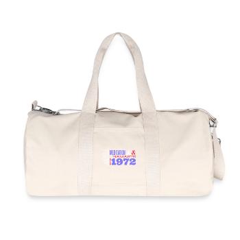 Méditer depuis 1972 - 53 ans de paix intérieure - - Sac de sport en toile recyclée Stanley/Stella - blanc naturel - Devant