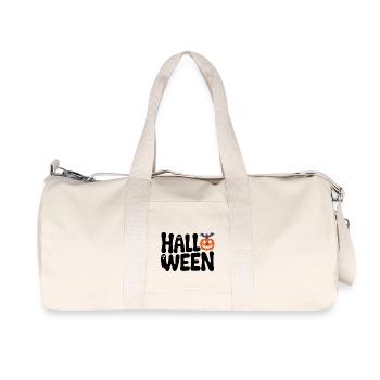 Halloween - Cool Spooky Logo - Recycled Canvas Sports Bag by Stanley/Stella - natural - Front