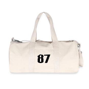 87 Number Leotard - Recycled Canvas Sports Bag by Stanley/Stella - natural - Front