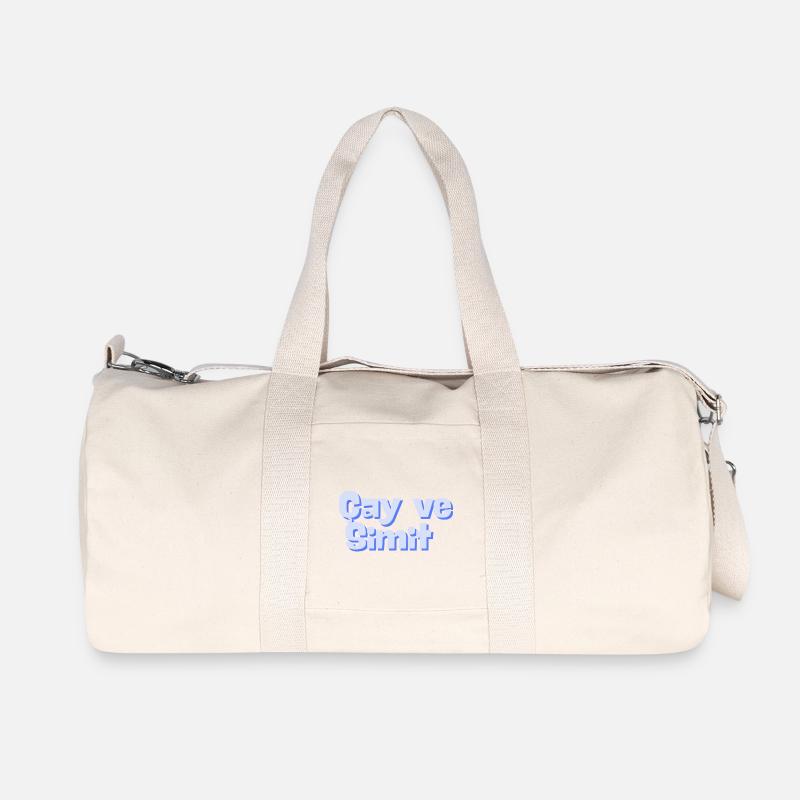 Cay & Simit - Recycelte Canvas-Sporttasche von Stanley/Stella - Naturweiß