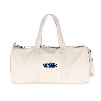 Bronx Skyline Blue Gradient - Recycled Canvas Sports Bag by Stanley/Stella - natural - Front