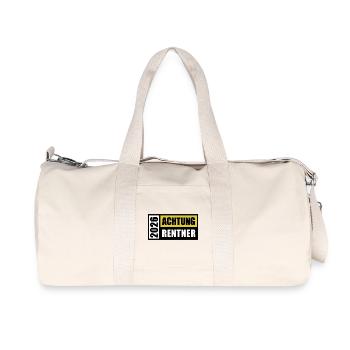 Attention pensioners 2026 | Guesthouse | Retirement - Recycled Canvas Sports Bag by Stanley/Stella - natural - Front