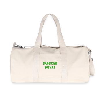 Talking Duva – Gothenburg humor - Recycled Canvas Sports Bag by Stanley/Stella - natural - Front