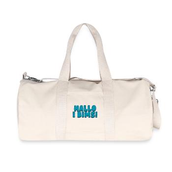 Hallo i bims! - Recycelte Canvas-Sporttasche von Stanley/Stella - Naturweiß - Vorne