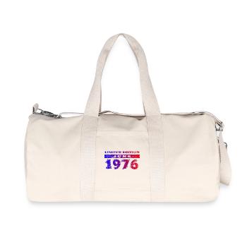 50. Geburtstag Limited Edition 06/1976 - Recycelte Canvas-Sporttasche von Stanley/Stella - Naturweiß - Vorne